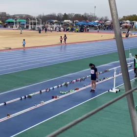 越谷女子　走り幅跳び①の画像