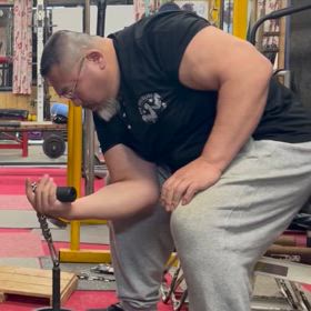 回内　過去最高重量での画像