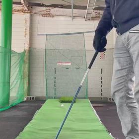 今朝の遊び！左アプローチ右足下りの画像