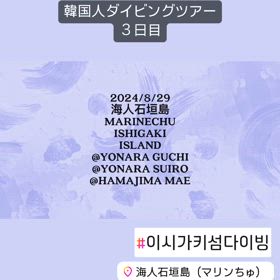 韓国人ダイビングツアーの画像