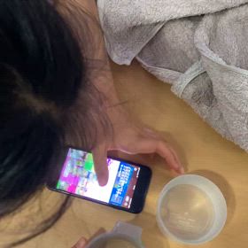 今日も始まった水遊びの画像