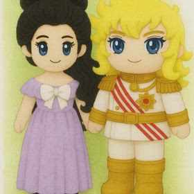 AI生成　おやすみ　オスカル＆女装アンドレの画像