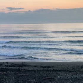 1月5日千葉北、東浪見の朝の波の画像