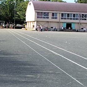 リレー選考会（ゴール付近）②の画像