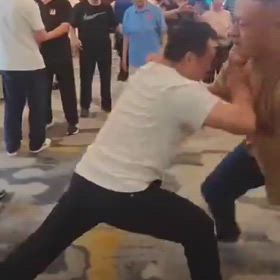 楊式太極拳5代嫡伝人による太極推手の画像