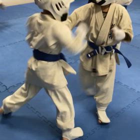 気合いの入ったスパーリング！の画像