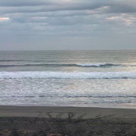 12月19日千葉北、東浪見の朝の波の画像