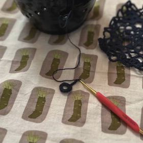 モチーフ編みの画像