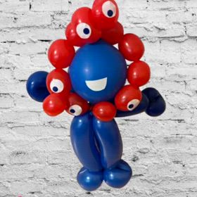 毎年呼んでくださる北野田自治会へ。腹話術＆バルーンショーの画像