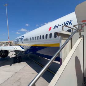 特典航空券とRyan airの画像