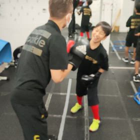 キッズのミット打ち♪の画像