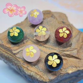 ✨プルメリア彫刻ビーズ✨の画像