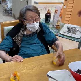 あんみつ作りの画像