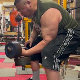 先週より重量増やしての画像