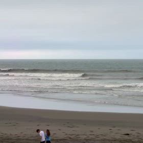 8月18日千葉北、東浪見の朝の波の画像