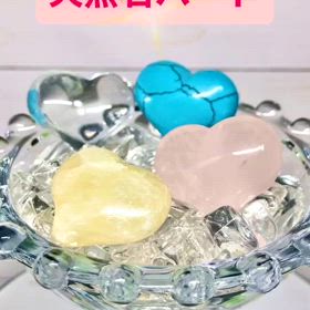 天然石ハートの置物✨の画像