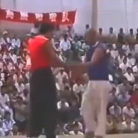 もはや闘牛？競技推手の画像