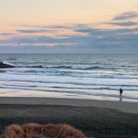 1月28日千葉北、東浪見の朝の波の画像