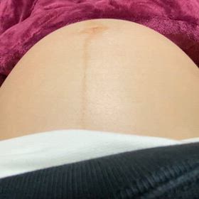 36週4日:お腹の動画の画像