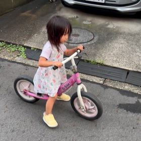 自転車の練習・・・の画像