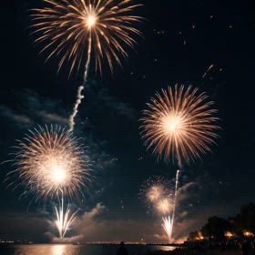 打ち上げ花火の画像