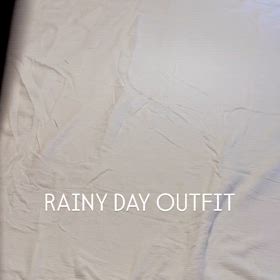 雨の日の大人コーディネートの画像