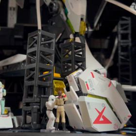 3 解体匠機νガンダム　肩アーマーを取り外すの画像