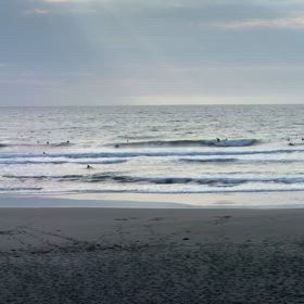 6月2日千葉北、東浪見の朝の波の画像