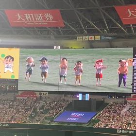 ホークス クレヨンしんちゃんコラボ　花火の画像