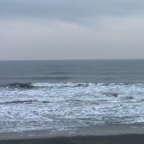 3月26日千葉北、東浪見の朝の波の画像