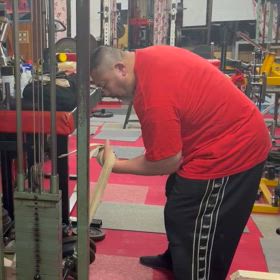 仕方なくレフトのトレーニングの画像