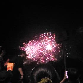 朝霞花火③の画像