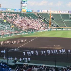 2025☆夏の甲子園☆横浜高校応援道中③☆試合開始！！の画像