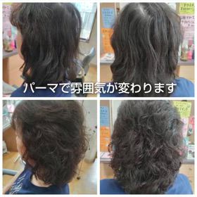 パーマでボリュームアップの画像