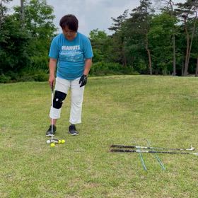 アプローチ練習中！の画像