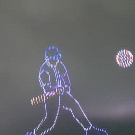 ドローンショーの画像