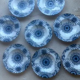 砂窯　花と華洋皿　焼き上がりましたの画像