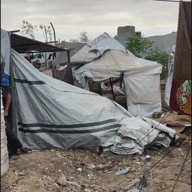 ♦️ガザで豪雨の画像