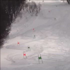 去年の滑りとの比較の画像