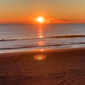 1月11日千葉北、東浪見の朝の波の画像