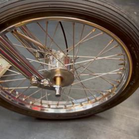 21インチ ミニドラムホイールセット 21x1.85in クローム / 2％er