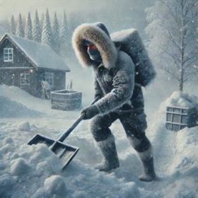 雪が本格的に降ってきたの画像