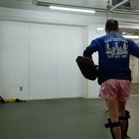 ミットトレーニングの画像
