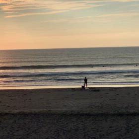 8月17日千葉北、東浪見の朝の波の画像