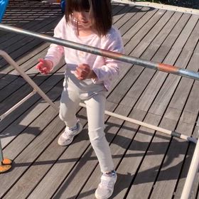 空中逆上がり成功⭐️の画像