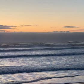 3月27日千葉北、東浪見の朝の波の画像