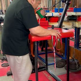 レフトの補強の画像