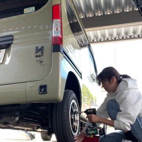 タイヤ交換の画像