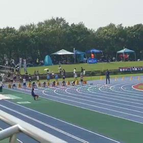 男子100m予選③の画像