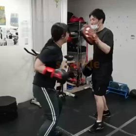 笑顔のミット打ち動画♪の画像